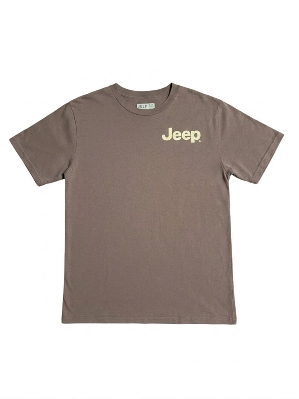 Jeep Men's Vintage Graphic T-Shirt Retro Off Road Distressed Brown Medium NEW